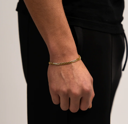 Gouden Cuban Link Armband Heren - Grof Geschakelde Armband