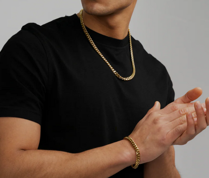 Gouden Cuban Link Armband Heren - Grof Geschakelde Armband