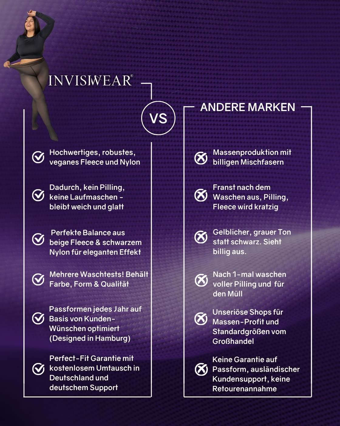 InvisiTights™ Thermo Panty - Fleece Gevoerde Panty met Transparant Effect (Nep Huid)