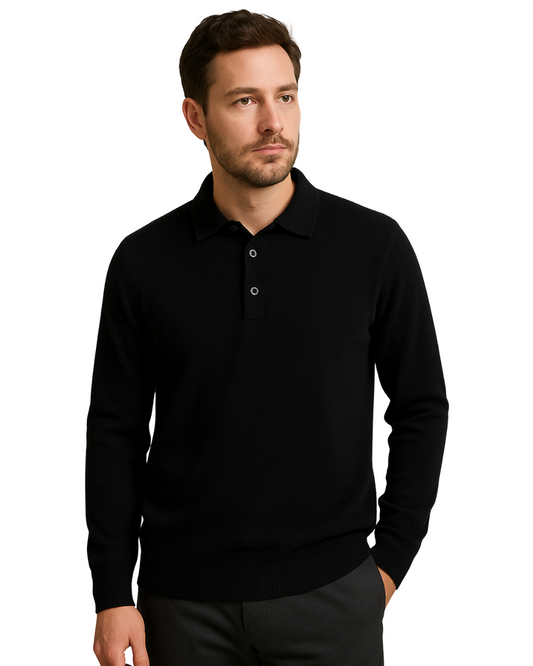 Premium longsleeve poloshirt