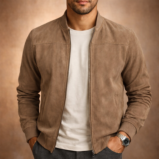 Bastiaan - Herenjas van suèdelook product image