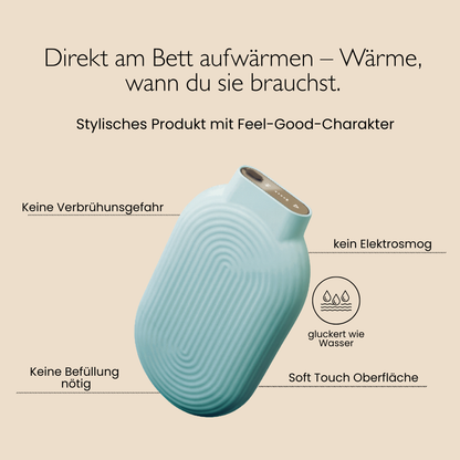 Vaerm Elektrische Warmwaterkruik - Oplaadbare Handwarmer met Zachte Hoes
