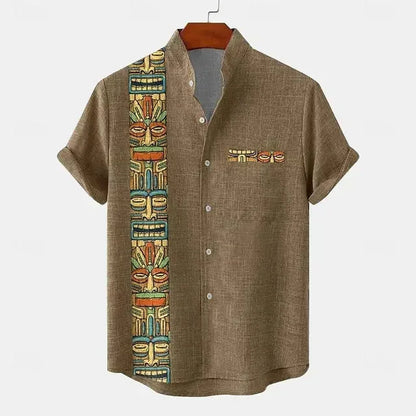 Vintage shirt met korte mouwen