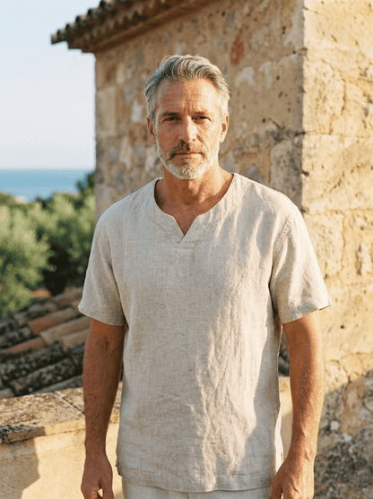 Lars - Relaxed V-hals shirt