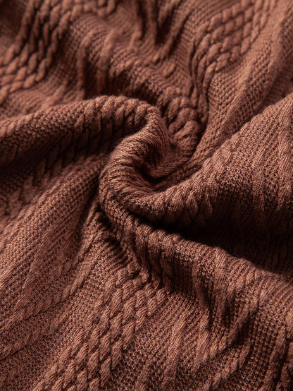 Gebreide Geometrische Jacquard Polo