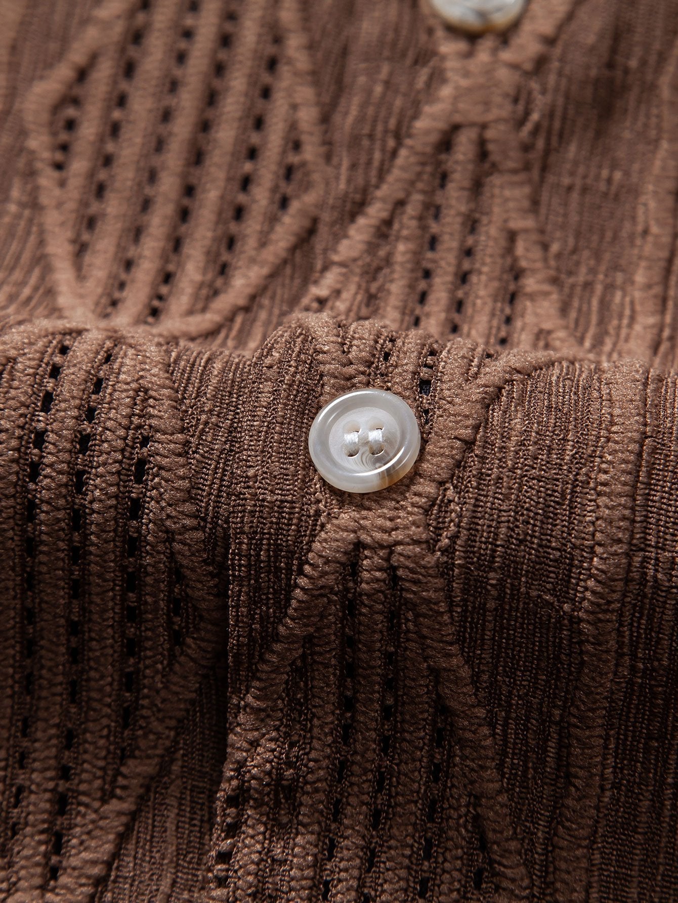 Geometrisch Jacquard Cubaanse Shirt