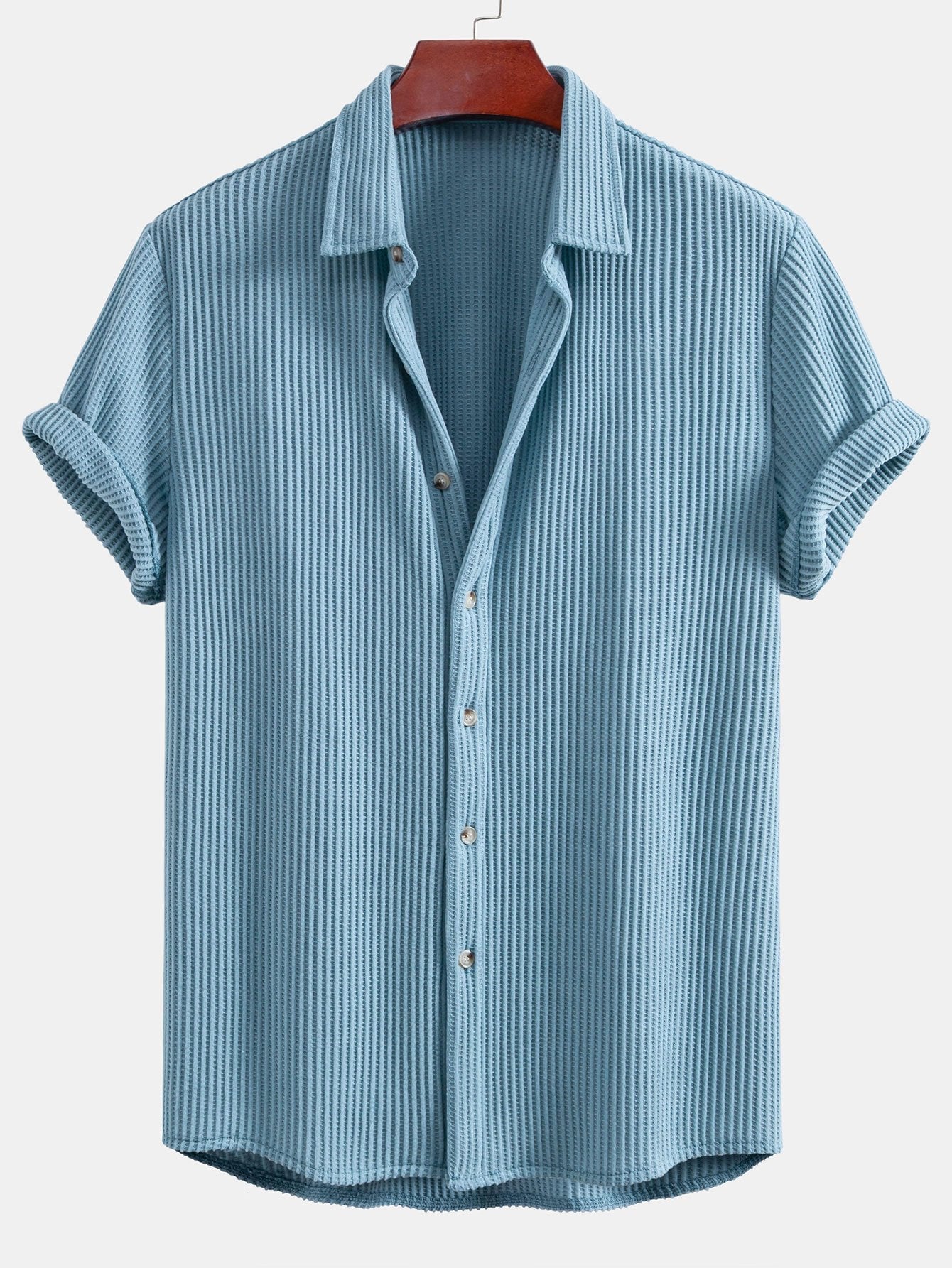 Waffle Knopshirt