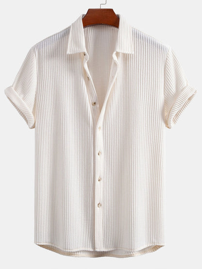 Waffle Knopshirt
