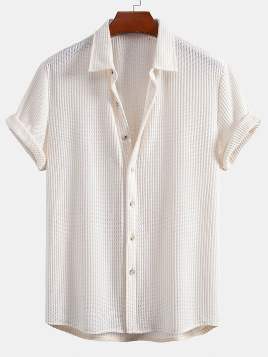 Waffle Knopshirt