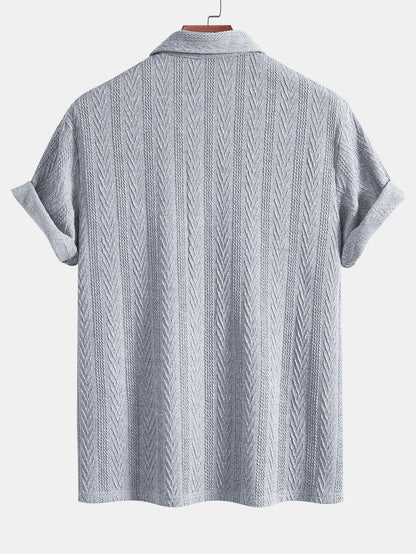 Gebreide Geometrische Jacquard Polo