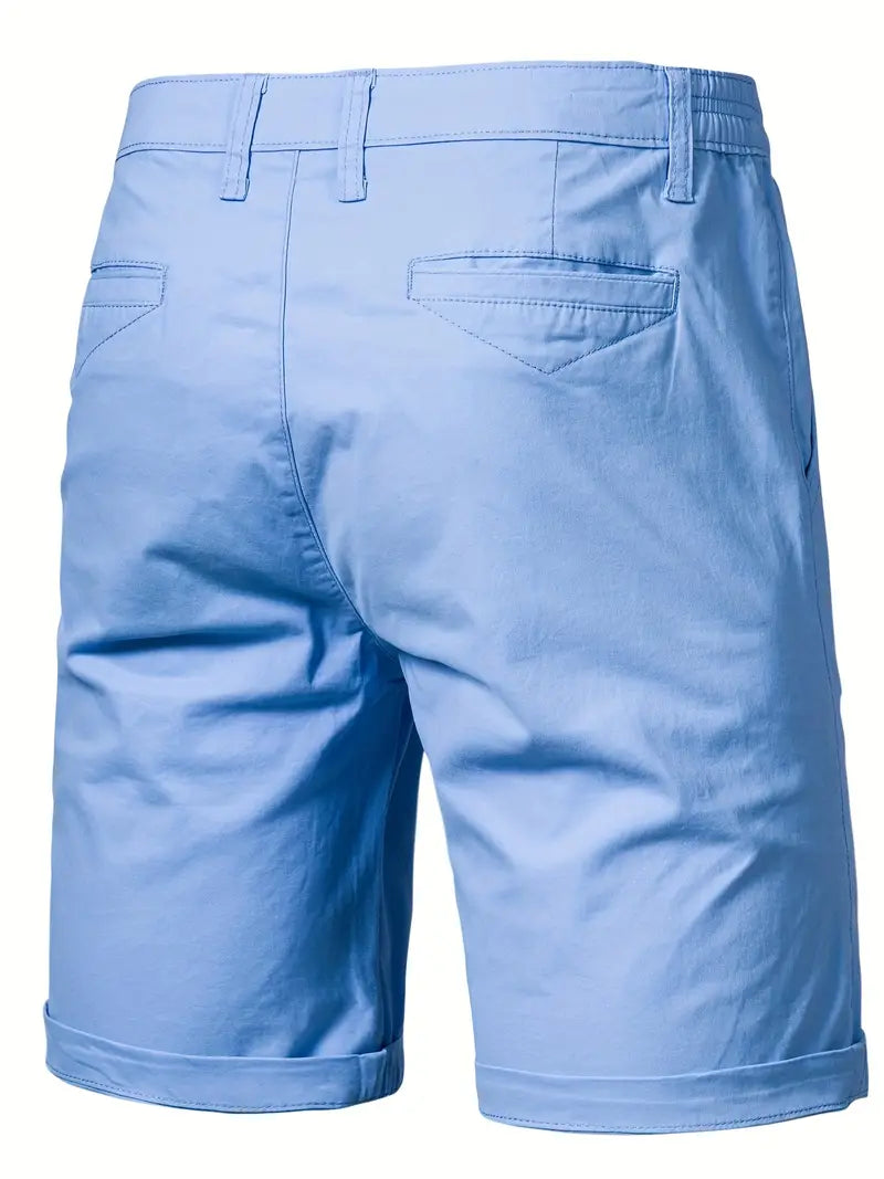 Close-up van de textuur van de roze katoenen shorts, met nadruk op de fijne afwerking.