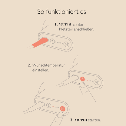 Vaerm Elektrische Warmwaterkruik - Oplaadbare Handwarmer met Zachte Hoes