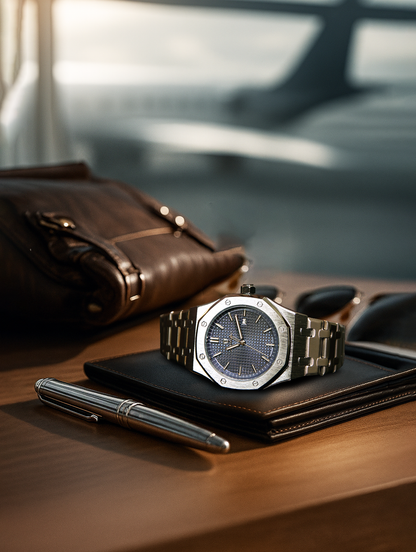 KingRoyal Luxe Herenhorloge - Zwaar RVS Horloge met Achthoekige Kast