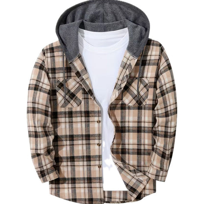 Detailopname van de knoopsluiting en de stofstructuur van het veelzijdige Wessel overhemd.