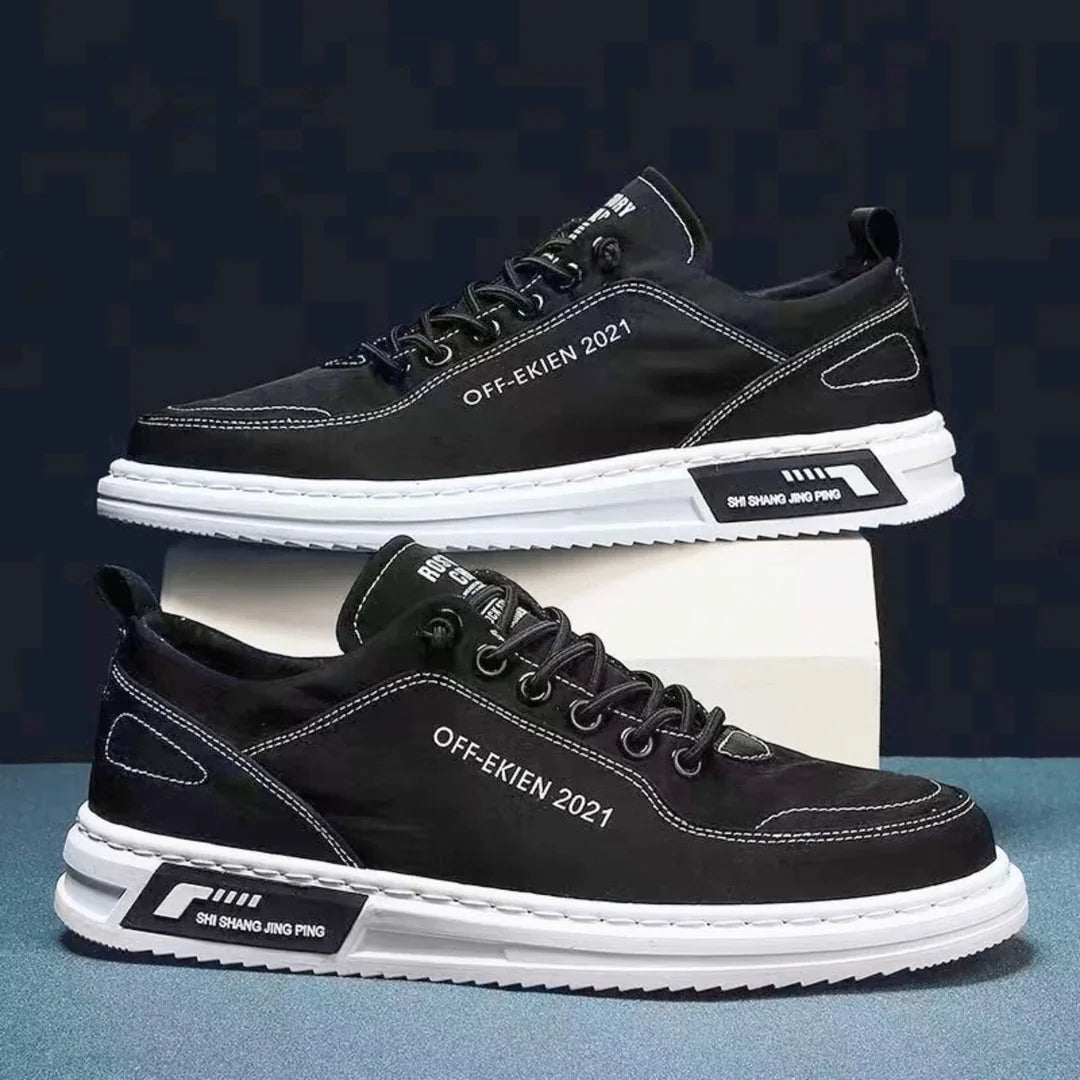 Bode sneakers in een frisse groene kleur, voor aanzicht dat de elegante neus en de pasvorm benadrukt.