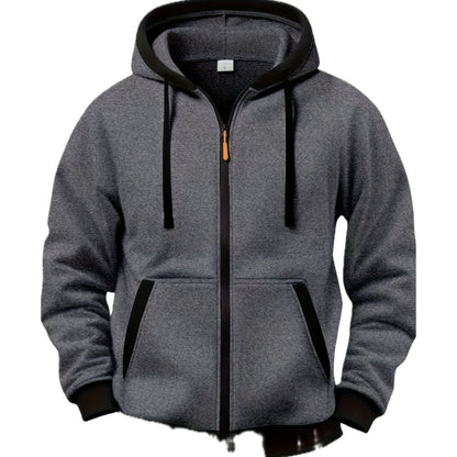De Anya hoodie in een levendige kleur, op een hanger, toont de textuur van de stof.