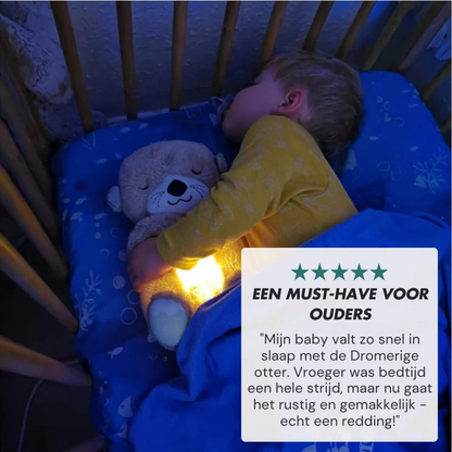 Zachte pluche slaapknuffel Dromerige Otter met rustgevende ademhaling beweging, hartslag geluiden en nachtlampje